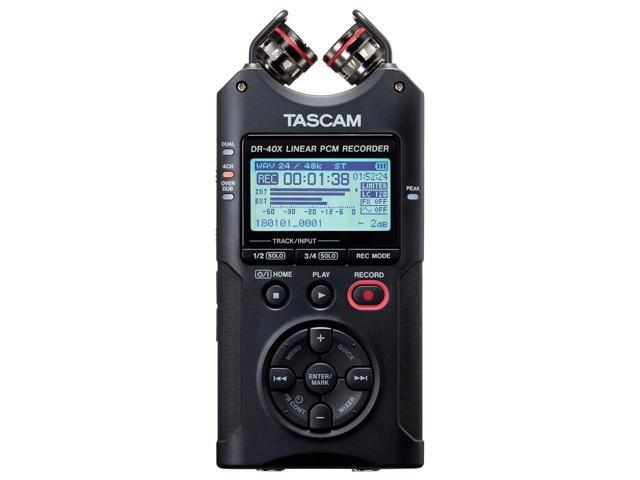 Tascam DR-40X 4-Track Dual Recording Mode LCD Digital Audio Recorder Black - image 12