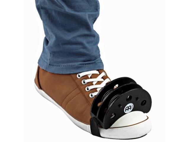 Meinl FJS2S-BK Foot Tambourine Steel Jingles, Black