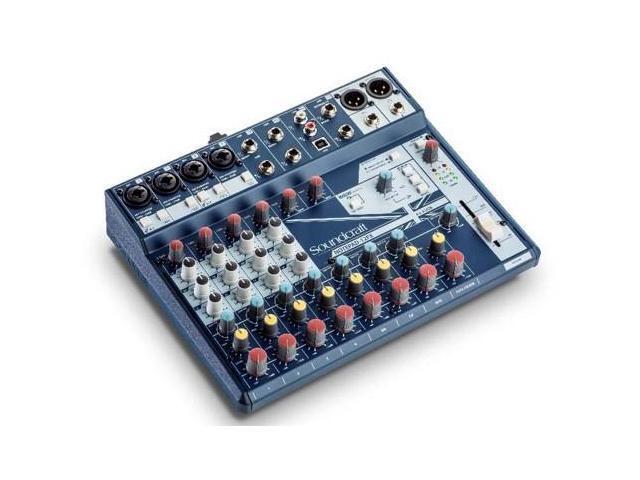 Soundcraft NOTEPAD-12FX; 12CH DESKTOP MIX MIXER W/ USB, 3 BAND EQ AND LEXICON EFFECTS