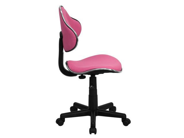 Photos - Computer Chair Flash Furniture Pink Fabric Ergonomic Swivel Task Chair BT-699-PINK-GG 