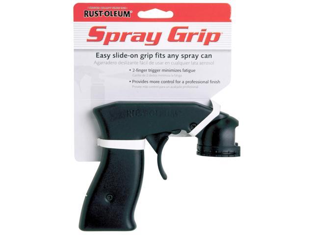 RUST-OLEUM 243546 Spray Can Grip, 4 1/2 in Lg, 1 1/2 in Wd, Black, Aerosol
