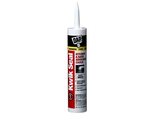 DAP 70798-18032 Acrylic Latex Adhesive Caulk, 10 oz, Cartridge, White, Acrylic