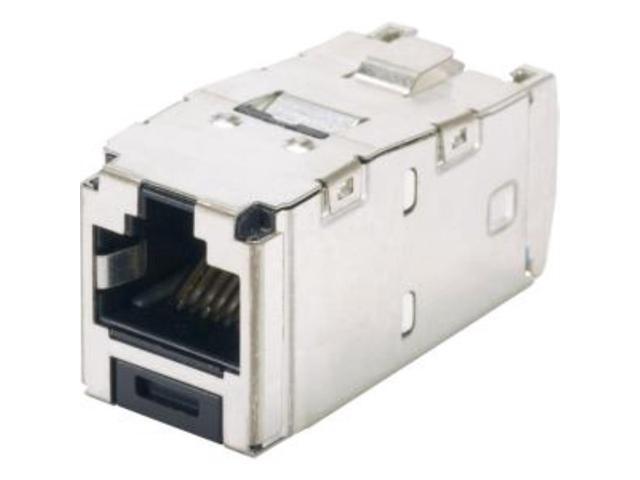 Panduit Network Connector - 1 Pack - 1 x RJ-45 Female - Black TG STYLE - CJS6X88TGY