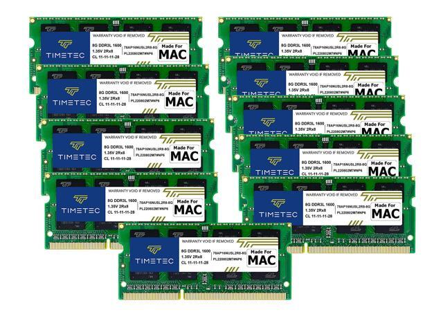 Timetec 80GB KIT(10x8GB) Compatible for Apple DDR3L 1600MHz PC3L-12800 CL11 for iMac (Mid 2011, Late 2012, Late 2013, Late 2014 Retina 5K, Mid 2015...