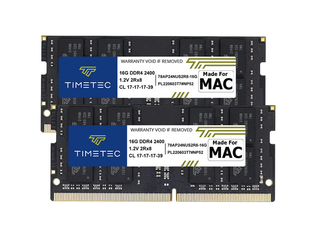 Timetec 32GB KIT(2x16GB) Compatible for Apple 2017 iMac (27-inch w/Retina 5K, 21.5-inch w/Retina 4K / Non-Retina 4K) DDR4 2400MHz PC4-19200 SODIMM...