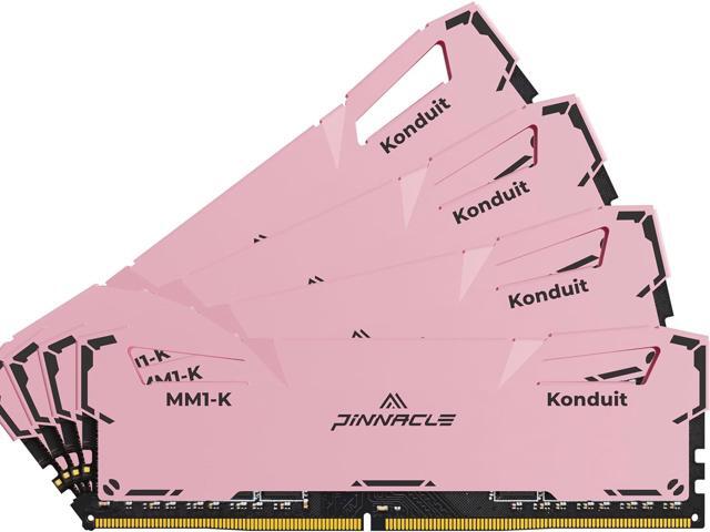 Timetec Pinnacle Konduit 32GB KIT(4x8GB) DDR4 3200MHz PC4-25600 CL16-18-18-38 XMP2.0 Overclocking 1.35V Compatible for AMD and Intel Desktop Gaming...