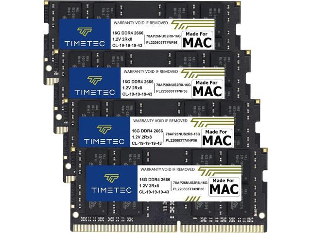 Timetec 64GB KIT(4x16GB) Compatible for Apple DDR4 2666MHz for Mid 2020 iMac (20,1/20,2) / Mid 2019 iMac (19,1) 27-inch w/Retina 5K Display...