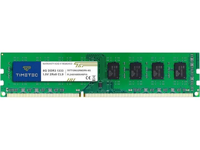 Timetec 8GB DDR3 1333MHz PC3-10600 Non-ECC Unbuffered 1.5V CL9 2Rx8 Dual Rank 240 Pin UDIMM Desktop Memory RAM Module Upgrade (8GB)