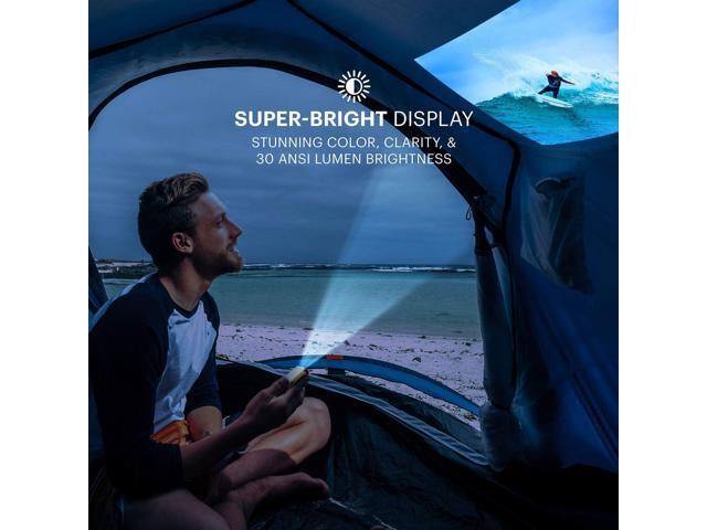 Kodak Ultra Mini Portable Projector - HD 1080p Support LED DLP Rechargeable Pico Projector - 100' Display, Built-in Speaker - HDMI, USB and Micro...
