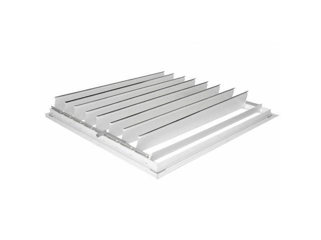 DAYTON 3HHR3 Spring Draftback Damper, Vert/Horz Ceiling Mount, 30in Blade Dia,