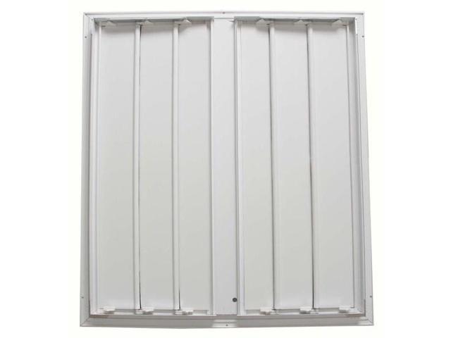 DAYTON 3C512 36 in 36'H 32'W Aluminum Ceiling Fan Damper, 34 in x 30 in,