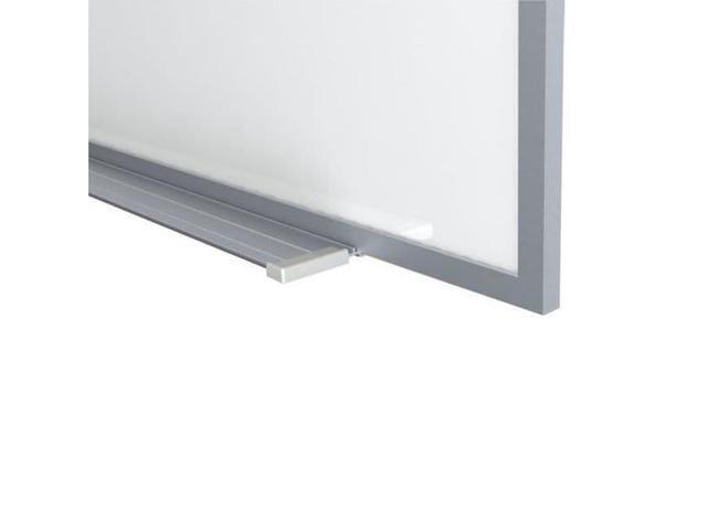 Ghent M1-34-1 Magnetic Porcelain Whiteboard with Aluminum Frame - 48.5' x 36.5' - White Surface, Satin Aluminum Frame