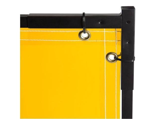 STEINER 534-6X6 Welding Screen, Transparent Vinyl, 6 ft. W., 6 ft. H., 13 oz/sq