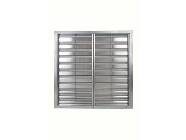 DAYTON 1C209 Wall Backdraft Damper, Vertical Mount, 36 in Dia Fan, 39 in H x 39