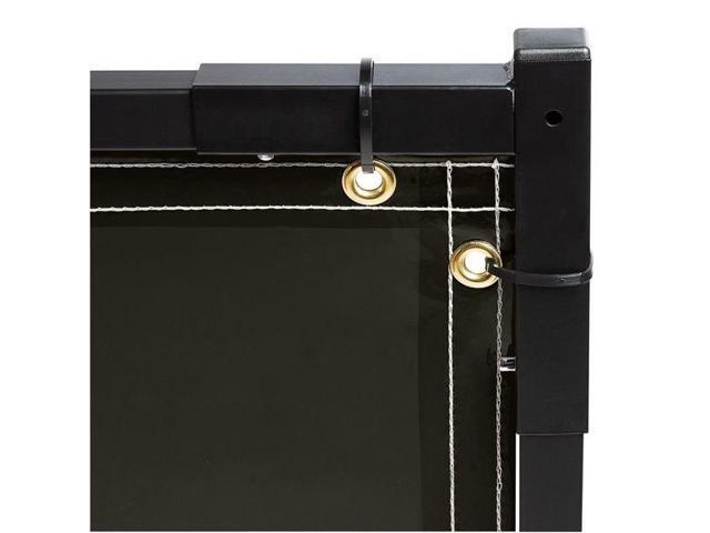 STEINER 532HD-6X6 Welding Screen, Transparent Vinyl, 6 ft. W., 6 ft. H., 13