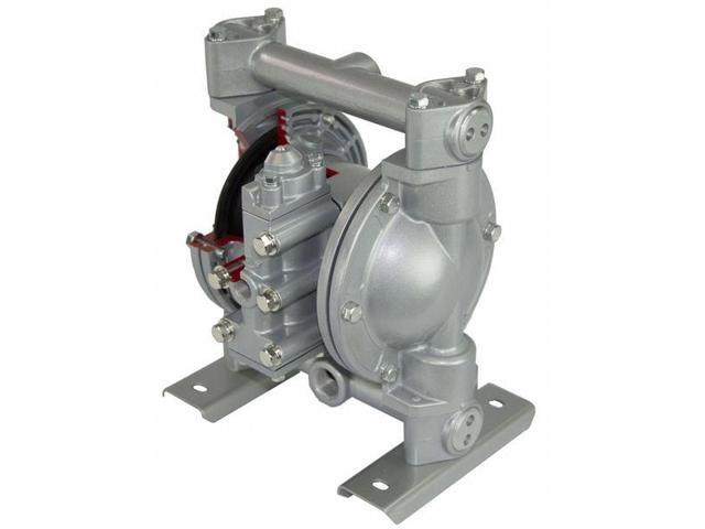 DAYTON 6PY44 Double Diaphragm Pump, Aluminum, Air Operated, Buna N, 49 GPM