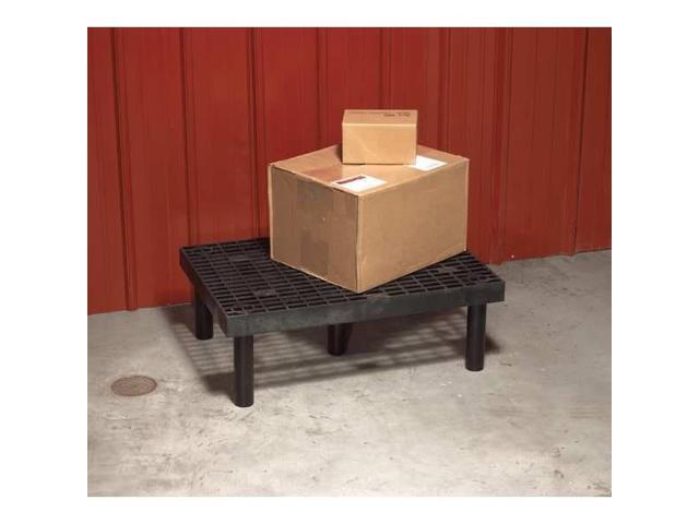 STRUCTURAL PLASTICS D3624 Dunnage Rack, 500 lb Load Capacity, HDPE, 12 in H x