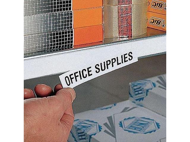 Aigner Index Label Holder,Self-Adhesive,1x48,PK6 481006