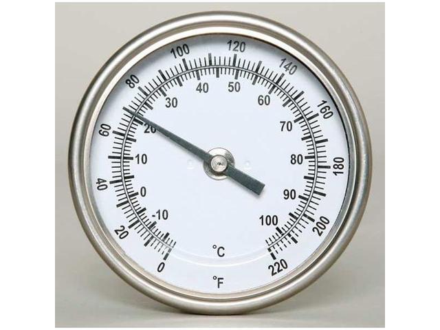 GENERAL TOOLS T300-36 Bimetal Thermom,3 In Dial,0 to 220F