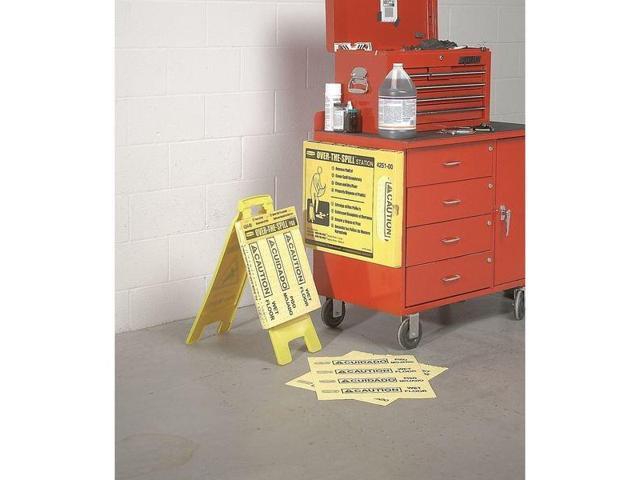 RUBBERMAID COMMERCIAL FG425300YEL Sorbent Pad, 2 gal, Universal, Yellow,