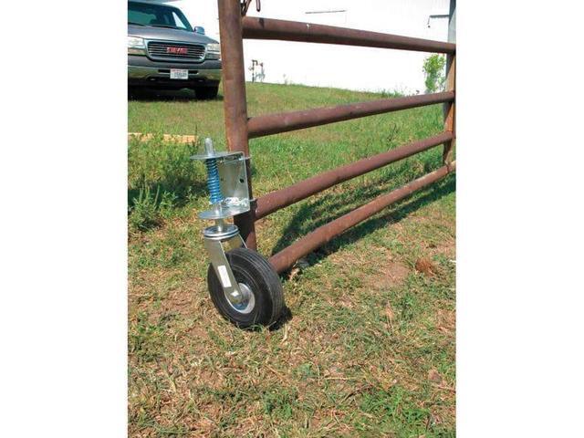 ZORO SELECT 22W969 Gate Caster,Rubber,8 in.,210 lb.