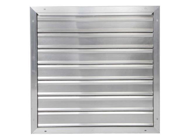 DAYTON 2FTX1 30 in 33'H-W 5.75'L Alu Wall Backdraft Dampr, 30-1/2 in x 30-1/2