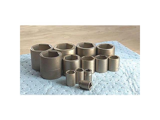 AMPCO SAFETY TOOLS SS-1/2D1-1/8 1/2 in Drive, 1-1/8' SAE Socket, 6 Points,