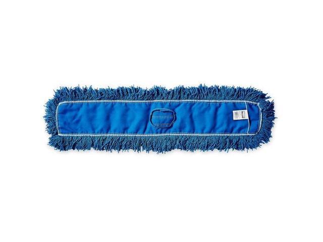 RUBBERMAID COMMERCIAL FGJ35500BL00 36 in L Flat Dust Mop, Slide On Connection,
