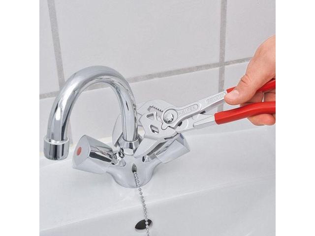 KNIPEX 86 03 250 SBA 10 in Knipex Cobra Straight Jaw Plier Wrench Smooth,