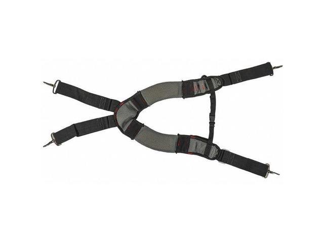 WESTWARD 5MZP4 Tool Suspenders, Tool Belt Suspenders, Black, Gray, Polyester, 1