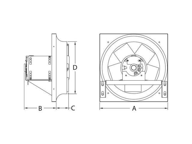DAYTON 10D959 Exhaust Fan,24 In,3533 CFM