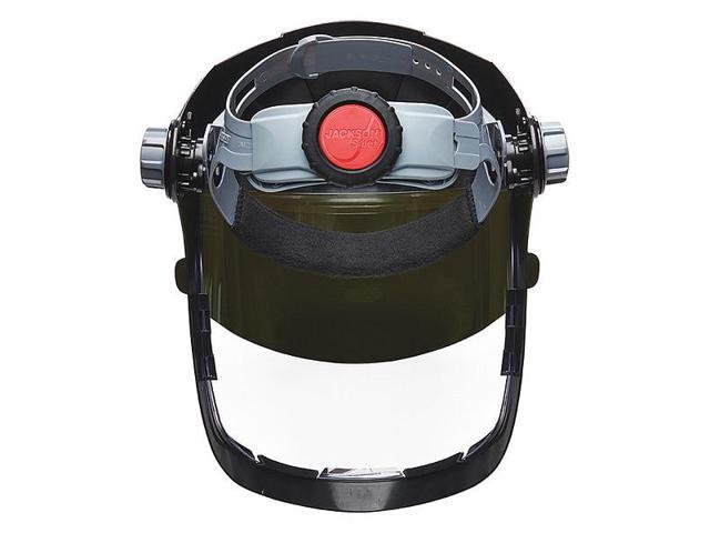 JACKSON SAFETY 14235 Face Shield, Clear Visor, 9 in Height, Not Applicable