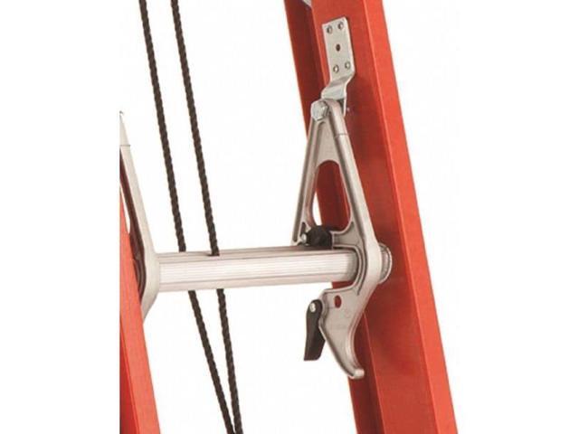 LOUISVILLE FE3228 28 ft Fiberglass Extension Ladder, 300 lb Load Capacity