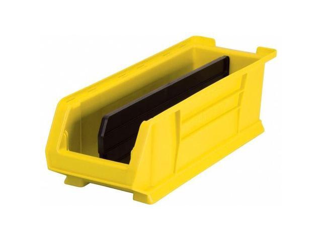 AKRO-MILS 30284YELLO Storage Bin, Plastic, Yellow, 7 in H, 8 1/4 in W, 23 7/8