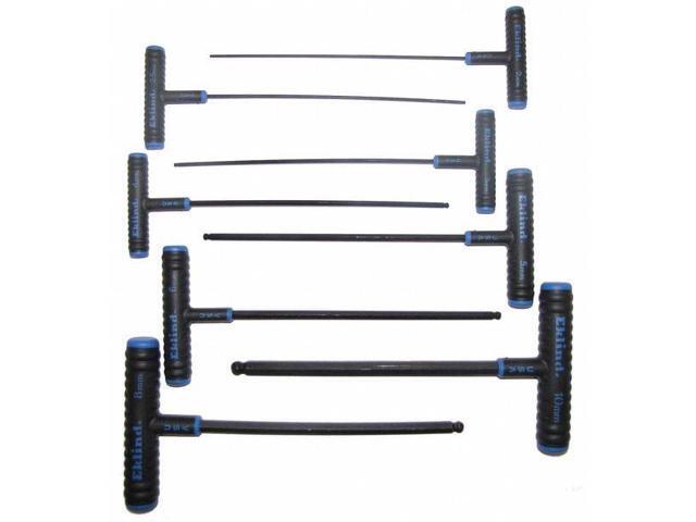 EKLIND 64808 8 Piece Metric T-Shape Hex Key Set, 64808