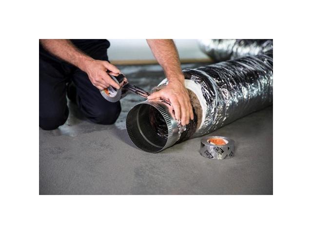 Shurtape DC 181 HVAC Grade Flex Cloth Duct Tape, 110m Length x 48mm Width, Metalized with Black Print Pack of 1