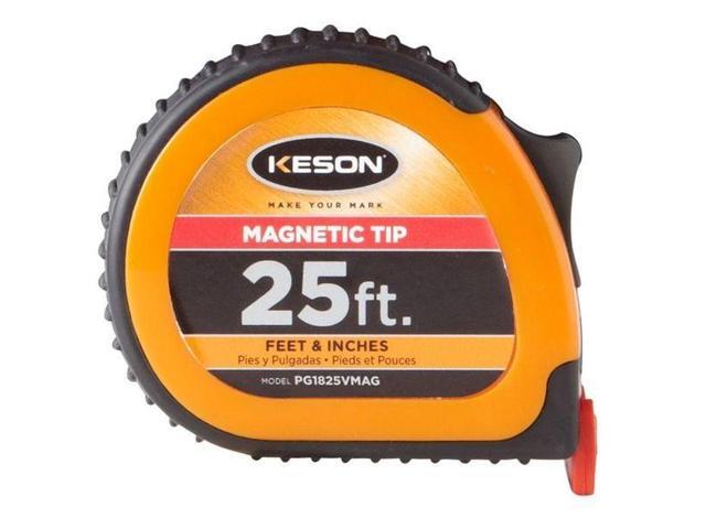 KESON PG1825VMAG 25 ft Tape Measure, 1 in Blade