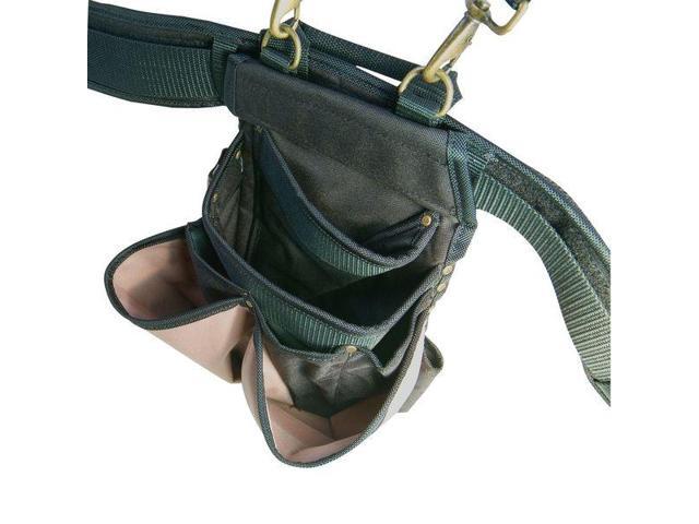 CLC WORK GEAR 1608 Tool Belt, Tool Rig, Black, Polyester, 28 Pockets