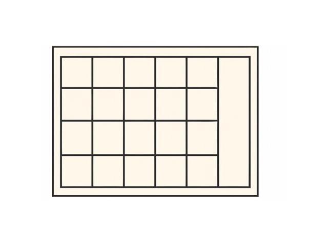 DURHAM MFG 204-95-D940 Steel, 21 compartments, 9 7/8 in D x 2 1/8 in H x 13 5/8