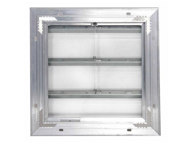 DAYTON 3C310 36 in 39'H-W 5.75'L Alu Wall Backdraft Damper, 36-1/2 in x 36-1/2