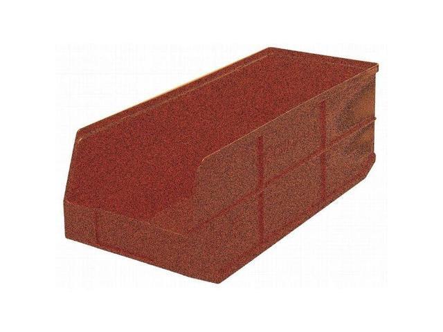 QUANTUM STORAGE SYSTEMS SSB483OR Shelf Storage Bin, Polypropylene, Orange, 7 in