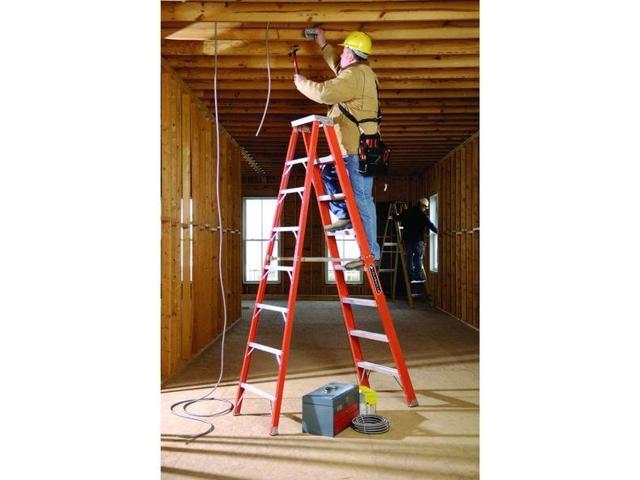 LOUISVILLE FS1306HD 6 ft Fiberglass Stepladder, 375 lb Capacity