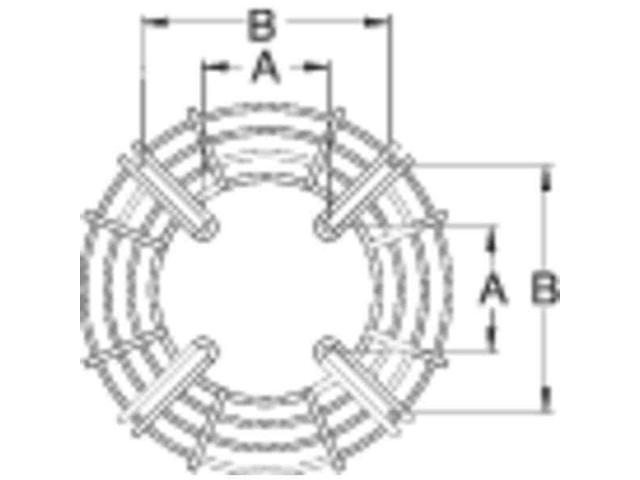 DAYTON 2ATB6 Fan Guard For 16 in Blade Dia, Polyester Powder Coated, Steel,