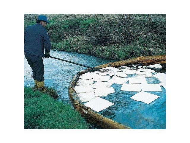 BRADY MXO1000 Sorbent Pad, 26 gal, 15 in x 19 in, Oil, White, Polypropylene