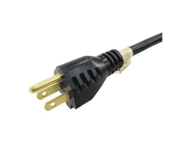 ZORO SELECT 5XFP5ID SJTW Extension Cord, 12 AWG, Outdoor, 12/3, 1 Outlets,