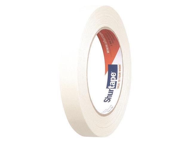 SHURTAPE 100486 Masking Tape, 18 mm W x 55 m L, 5 mil Thick, Tan, Rubber