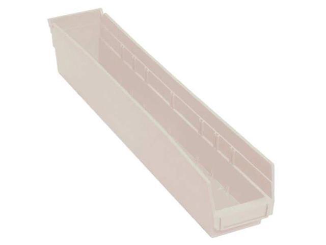 QUANTUM STORAGE SYSTEMS QSB105IV Shelf Storage Bin, Polypropylene, 4 1/8 in W,