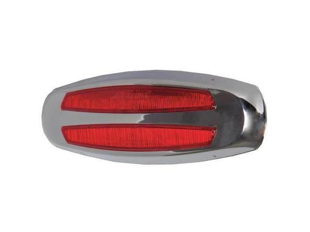 Maxxima Red Clearance Marker Light, J2042, J592e, P2, P3, Permanent, Oval