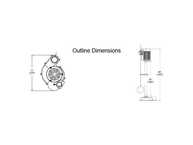 DAYTON 5URJ2 Upright Sump Pump, 1/3 HP