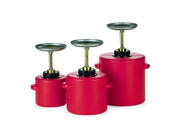 EAGLE MFG P714 Plunger Can 1 gal Polyethylene Can, Brass Plunger, 5 1/4 in